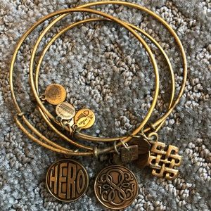 Gold Alex and Ani Set of 3